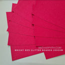 250gsm Glitter Board/Cardstocks Assorted Colors 10 sheets