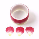 Red Petals Peel Off Washi Tape 100pcs