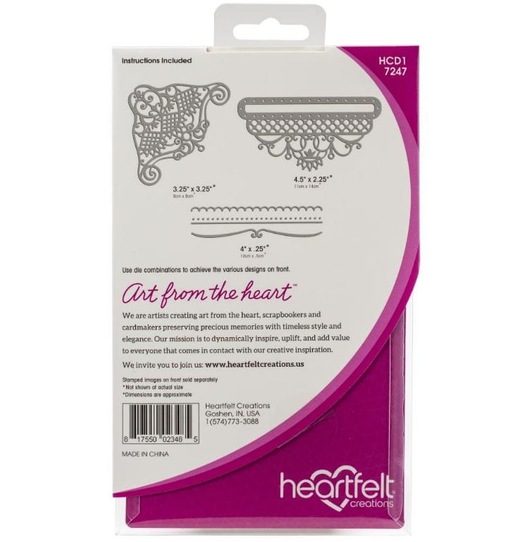 Heartfelt Creations Regal Pocket & Accents Dies