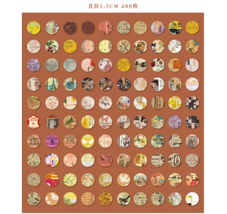 Yuxian Reinforce Hole Sticker Pack (200pcs)