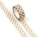 Pink Retro Checkered Washi Tape 15mm x 10m