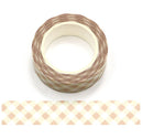 Pink Retro Checkered Washi Tape 15mm x 10m