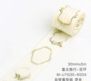 Card Lover Letter Lover Vintage Foil Accent Masking Tapes