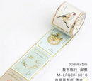 Card Lover Letter Lover Vintage Foil Accent Masking Tapes