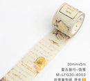 Card Lover Letter Lover Vintage Foil Accent Masking Tapes