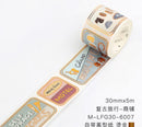 Card Lover Letter Lover Vintage Foil Accent Masking Tapes