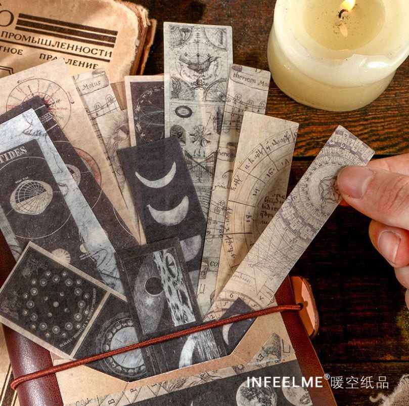 Infeel.Me  Vintage Washi Sticker Strips 40pcs