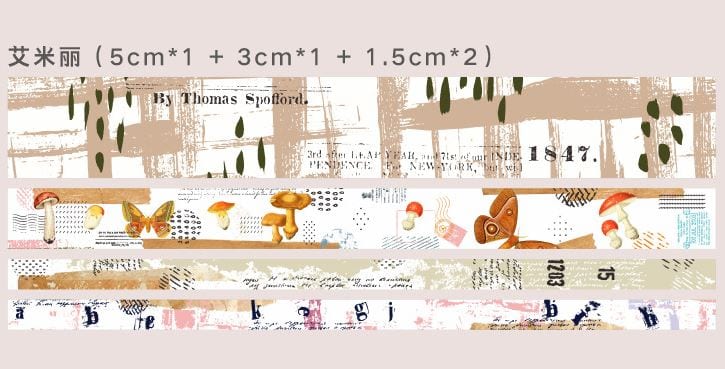 Candy Poetry Retro Story Collage Collection Masking Tape Sets