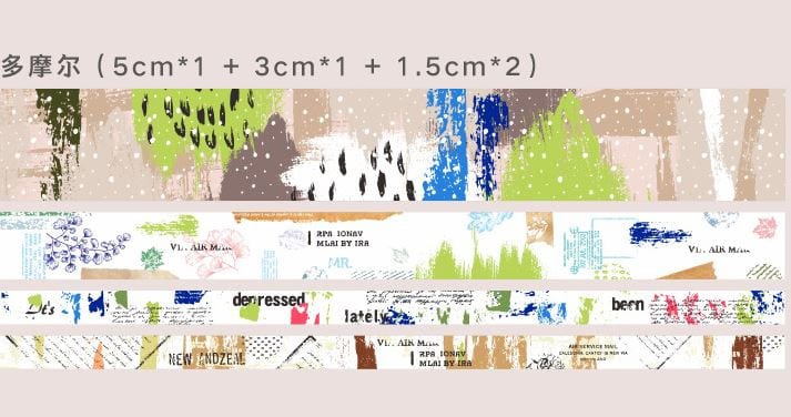 Candy Poetry Retro Story Collage Collection Masking Tape Sets