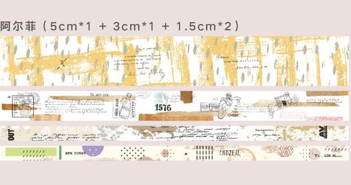 Candy Poetry Retro Story Collage Collection Masking Tape Sets