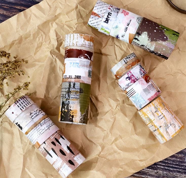 Candy Poetry Retro Story Collage Collection Masking Tape Sets