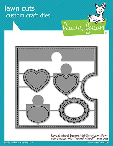 Lawn Fawn Reveal Wheel Square Add-On Custom Craft Dies