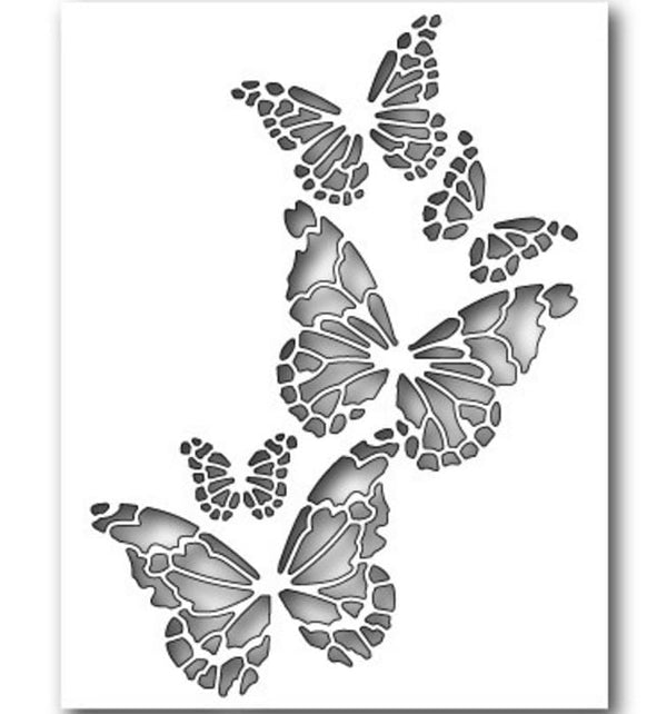 Reverse Butterfly Collage Memory Box Die