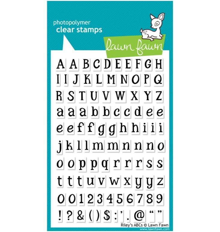 Lawn Fawn Riley's ABCs Clear Stamps 4"x 6"