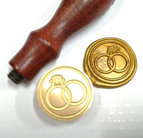 Wax Seals Hearts, Rings, Love