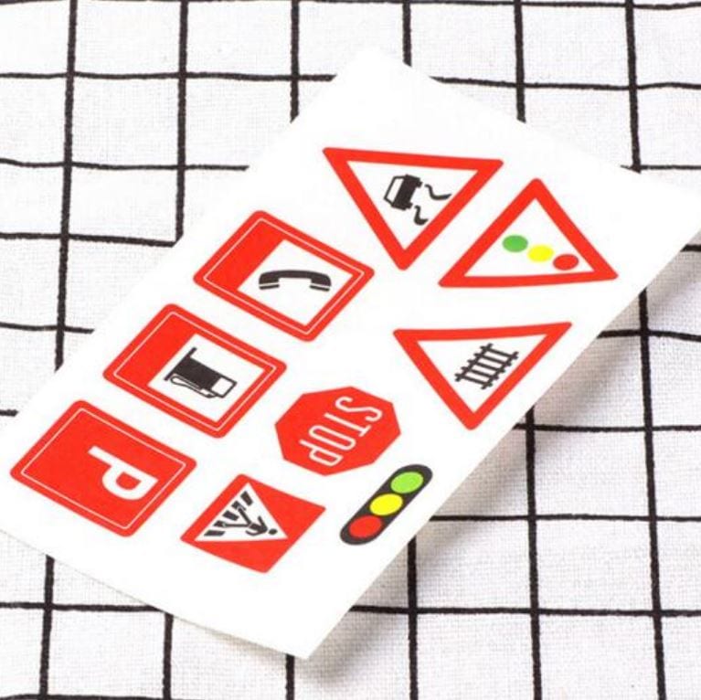 Road Signs B Sticker Sheet