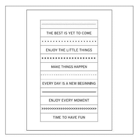 Project Life Roller Phrase Stamp