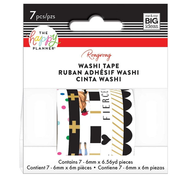 Me And My Big Ideas Rongrong Washi Tape - Black &amp; White