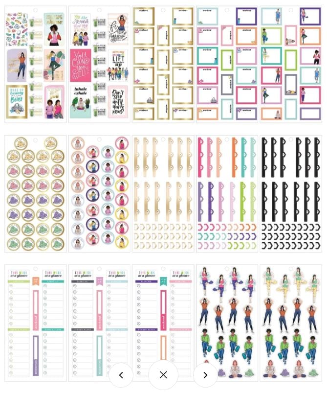 Me and My Big Ideas Rongrong Fitness Value Pack Stickers Happy Planner 570 Stickers