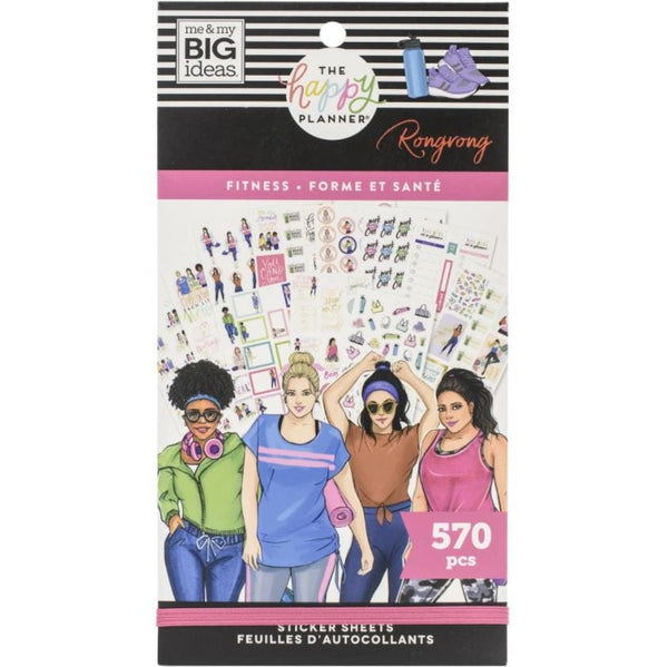 Me and My Big Ideas Rongrong Fitness Value Pack Stickers Happy Planner 570 Stickers