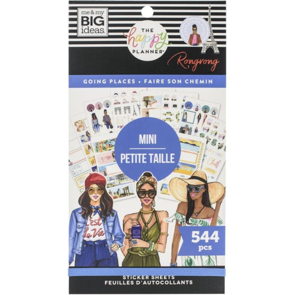 Me and My Big Ideas Rongrong Mini Going Places Value Pack Stickers Happy Planner 544 Stickers