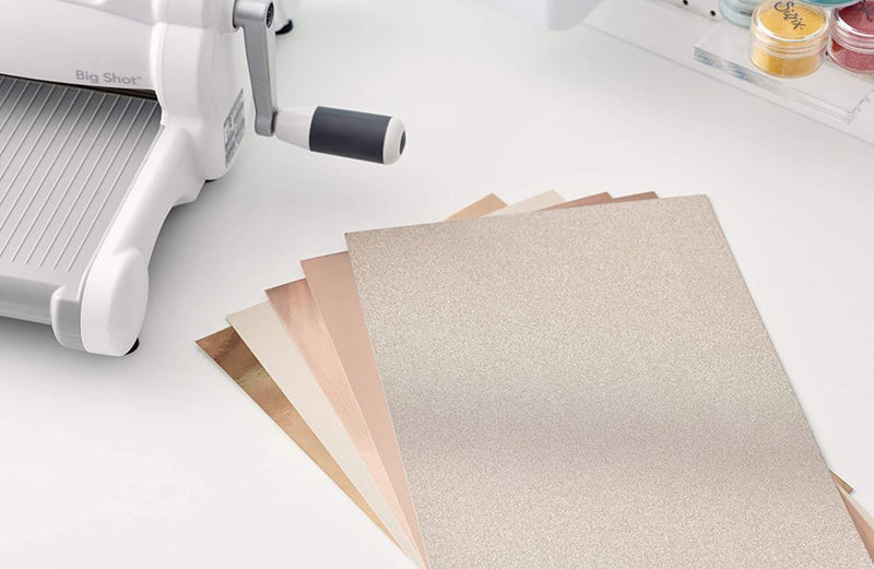 Sizzix Surfacez Rose Gold Opulent Cardstock Pack, A4 size 50PK 250gsm