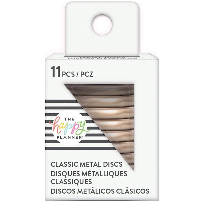 Me and My Big Ideas Rose Gold Happy Planner Classic (Medium) Metal Expander Discs 11/Pkg