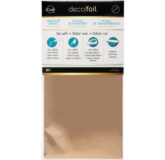 Rose Gold Deco Foil Transfer Sheets 6