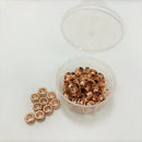 4.5mm Colored Eyelets 80pcs Fits Crop-a-dile and 5mm Eyelet Setter