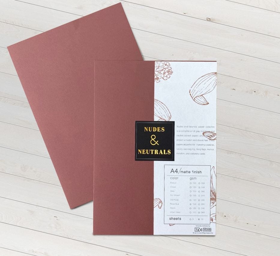 Nudes and Neutrals Specialty Paper 120gsm/ 240gsm / 300gsm A4 Size