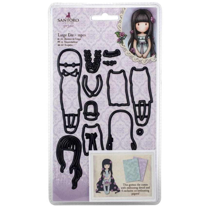 Gorjuss Rosie Santoro's Decorative Dies 12/Pkg