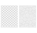 We R Memory Keepers Swirls and Scallops 2pcs Embossing Folders