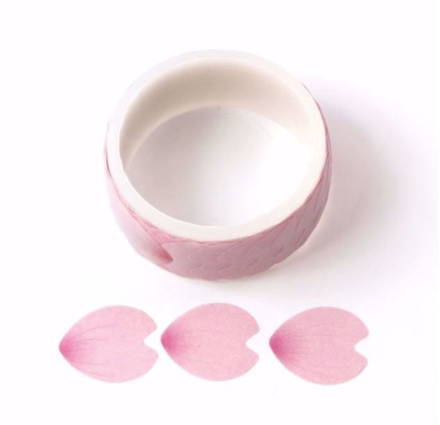 Pink Sakura Petals Peel Off Washi Tape 100pcs