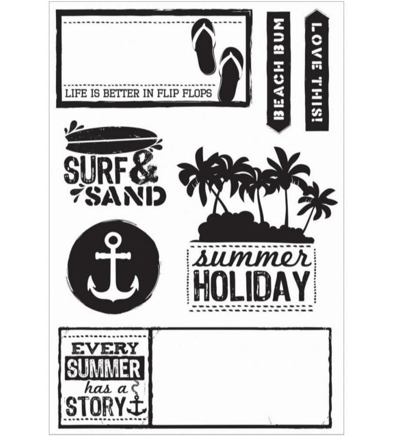 Kaisercraft Sandy Toes Clear Stamps 6.25
