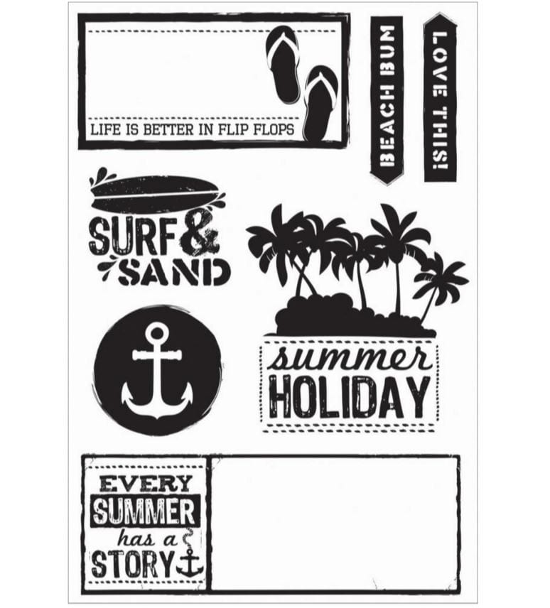 Kaisercraft Sandy Toes Clear Stamps 6.25"X4"