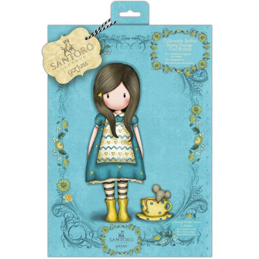 Gorjuss Santoro Collectable Rubber Stamp Storage Case Pockets 5/Pkg (Gorjuss No. 21-40)