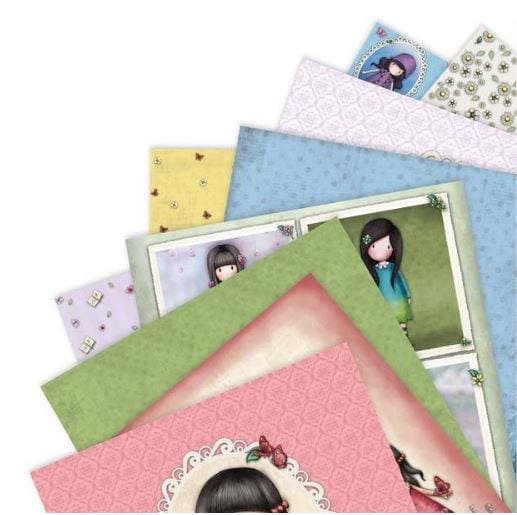 Gorjuss In the Garden Santoro's Single-Sided Paper Pack 12