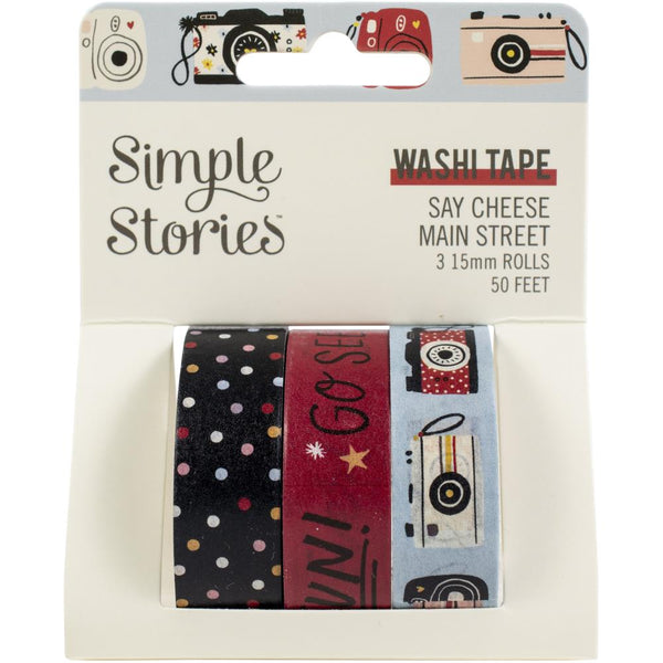 Simple Stories Say Cheese Main Street Washi Tape 3/Pkg