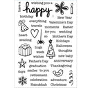 Technique Tuesday Say It-Happy Clear Stamps 4"X6"
