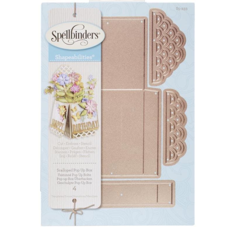 Spellbinders Scalloped Pop Up Shapeabilities Die