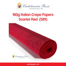 Cartotecnica Rossi Crepe Papers 180g (Red & Blue Shades) Full Roll Premium Italian Crepe Papers