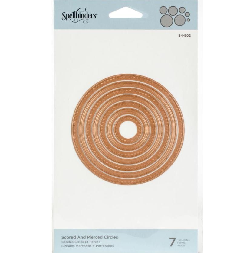 Spellbinders Scored and Pierced Circles Die