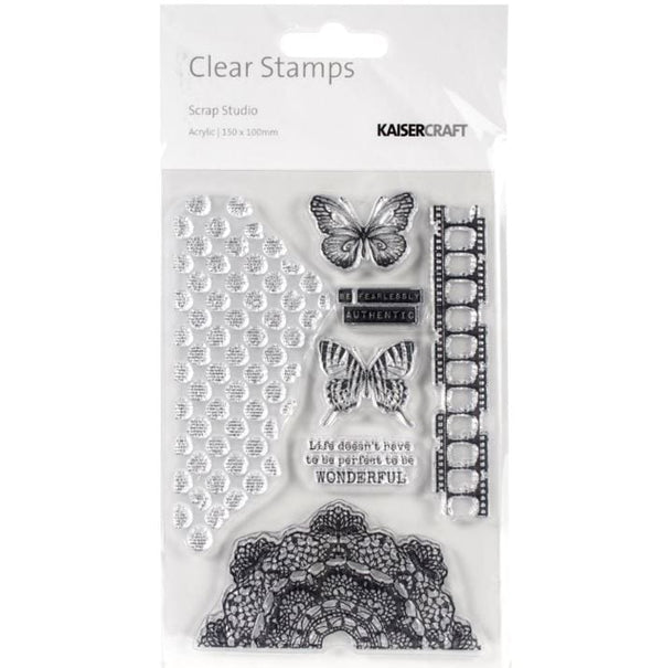 Kaisercraft Scrap Studio Clear Stamps 4"x6"
