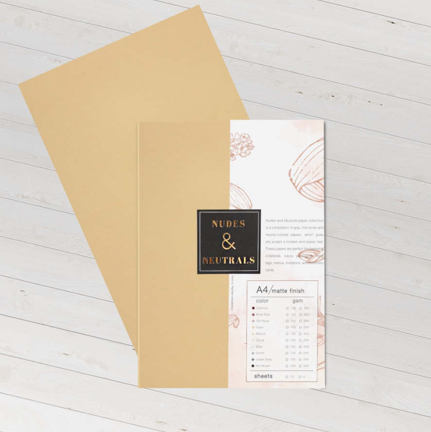 Nudes and Neutrals Specialty Paper 120gsm/ 240gsm / 300gsm A4 Size