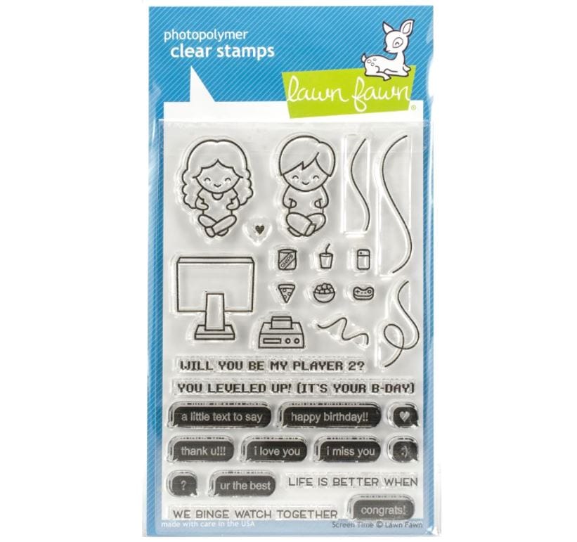 Lawn Fawn Screen Time Clear Stamps 4