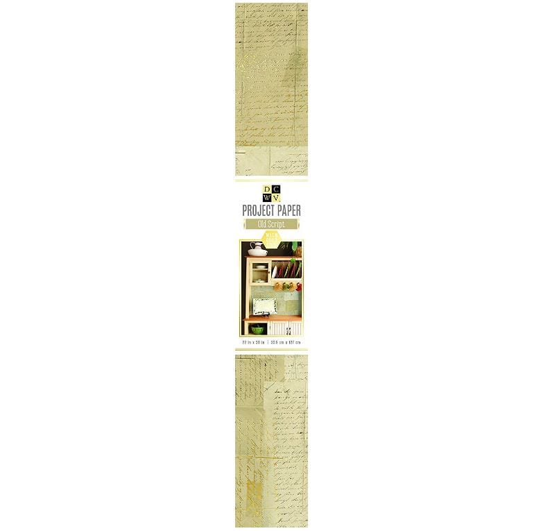 DCWV Old Script Paper Roll 22