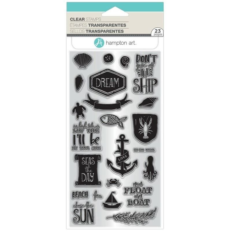 Hampton Art Seas the Day Clear Stamps Set