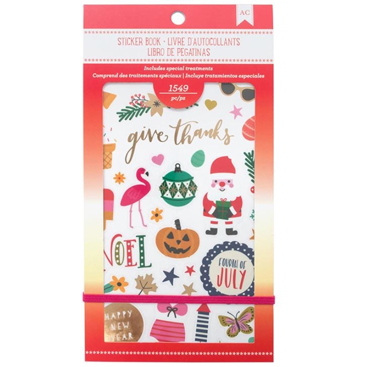 American Crafts Seasonal Planner Sticker Book 4.75