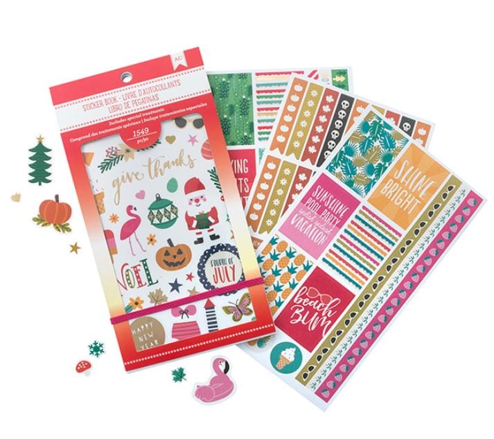American Crafts Seasonal Planner Sticker Book 4.75