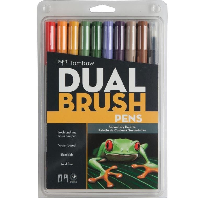 Tombow Dual Brush Markers 10/Pkg